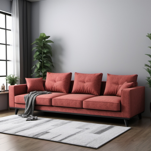 Highlet Regal Fabric 4 Seater Sofa